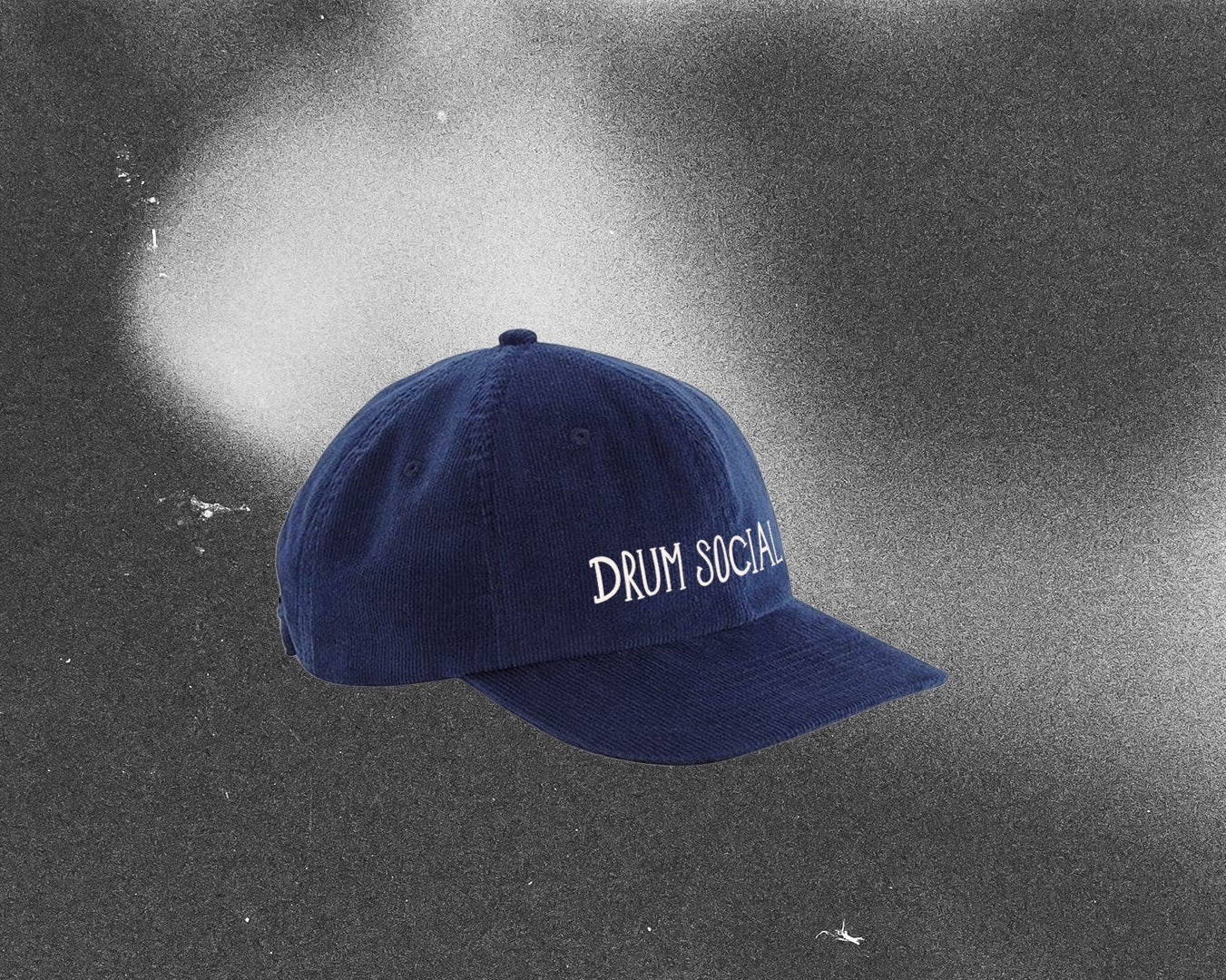 'DRUM SOCIAL' Cord Cap (NAVY)
