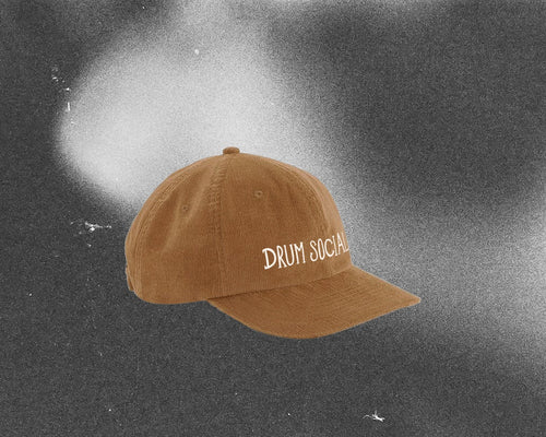'DRUM SOCIAL' Cord Cap (CAMEL)