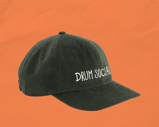 'DRUM SOCIAL' Cord Cap (OLIVE)