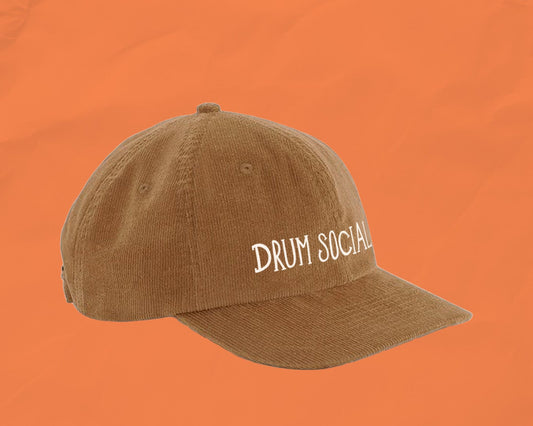 'DRUM SOCIAL' Cord Cap (CAMEL)